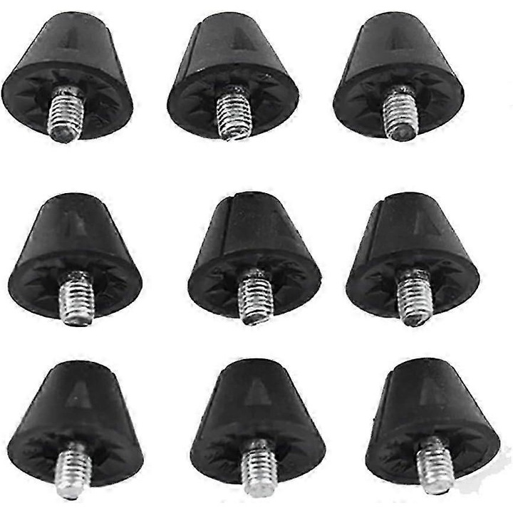 Set 25 Piese Studuri Fotbal 13mm, Anti-Alunecare, Negru