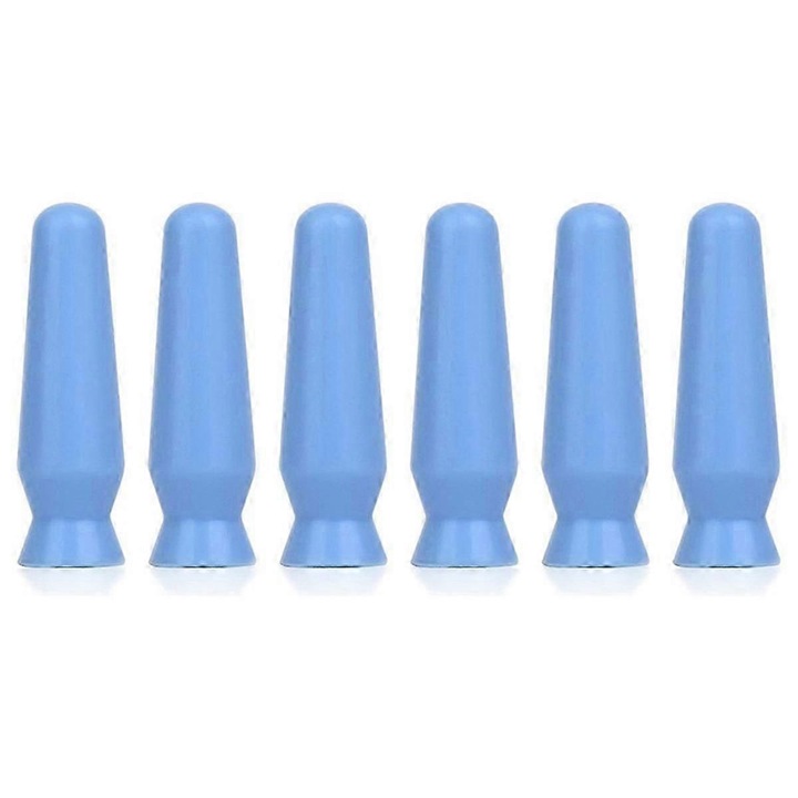 Set 6 aplicatoare lentile de contact, albastru