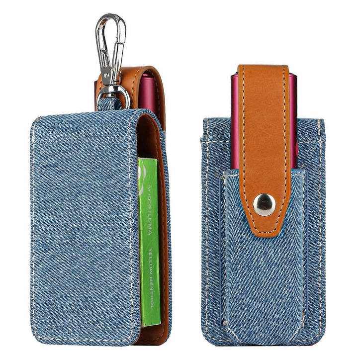 Husa protectoare pentru IQOS Iluma One/Multi, denim albastru deschis