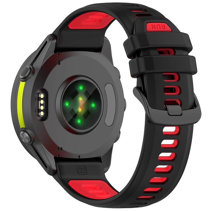 Bratara de inlocuire din silicon 22mm pentru smartwatch, multicolor, 5.5-8.7 inch, set