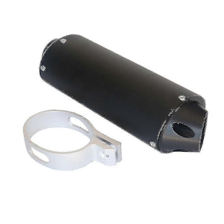 Clema pentru teava de esapament 28mm 38mm, metal, 25cm, 1.1inch, neagra, set