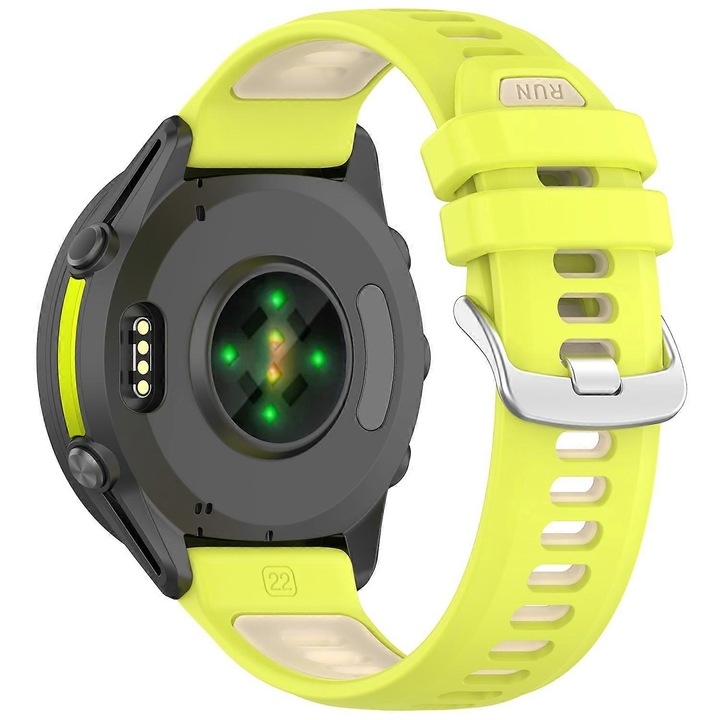 Curea de inlocuire 22mm pentru smartwatch, multicolor, dimensiuni 92.4x121.7mm, material silicon