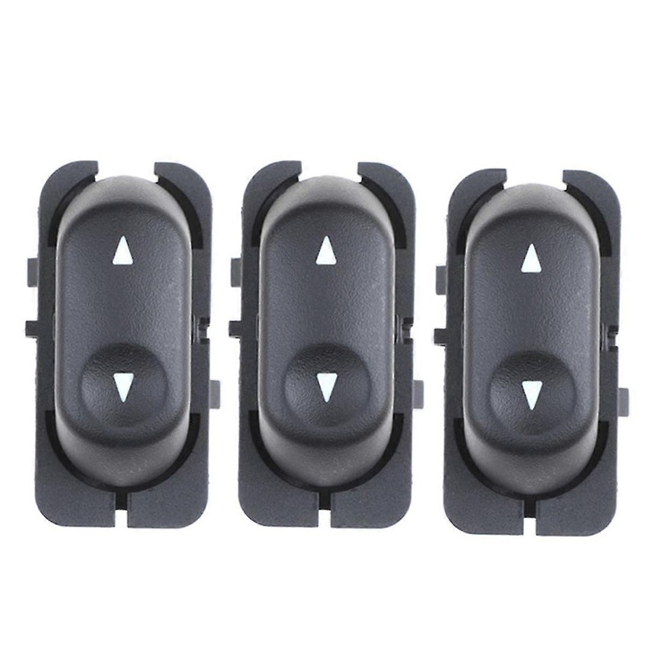Elektromos ablakemelő kapcsoló, fekete, 3 darabos készlet, Ford és Mercury