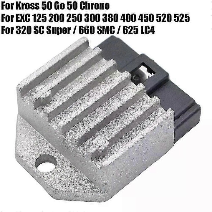 Redresor auto pentru motociclete, 54x42mm, DC 12V, compatibil cu Go 50, Kross 50, EXC 125-525, 620 SC, 625 LC4, 660 SMC