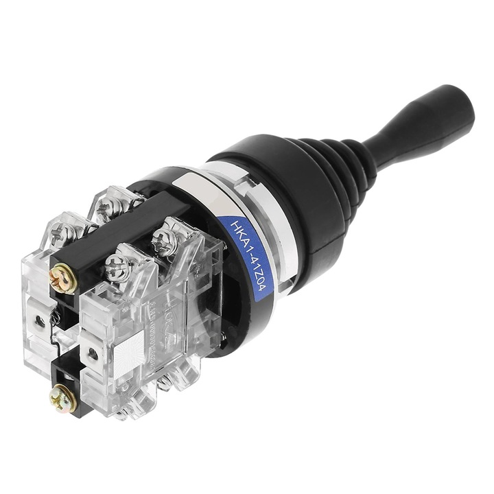 Kapcsoló - Pillanatnyi 4 állású 4NO joystick kapcsoló helyettesítő rugós visszatéréssel HKAI-41Z04-hez