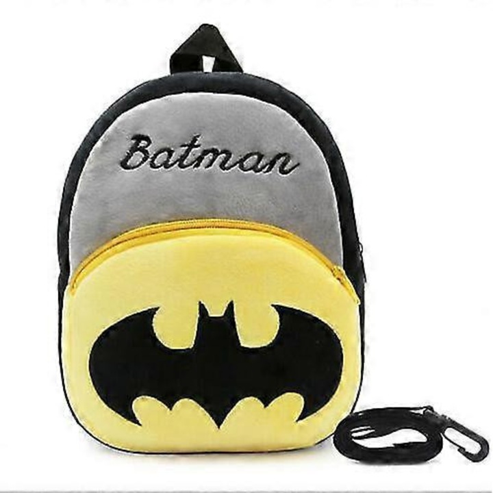 Gyermek hátizsák biztonsági hám, Batman, 25x6x19cm, többszínű