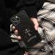 Husa telefon, piele sintetica, protectie completa, pentru iPhone 16 Pro Max, neagra