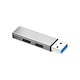 Hub USB Metal, 1 la 3