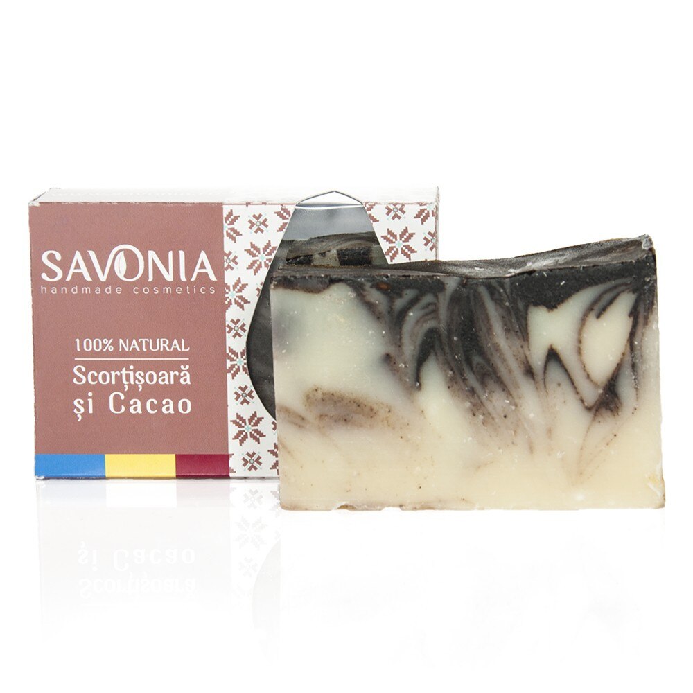 Sapun 100% Natural Savonia Scortisoara si Cacao, 90 g