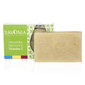 Sapun 100% Natural Savonia Castravete si Vitamina C, 90 g Sapun 100% Natural Savonia Castravete si Vitamina C, 90 g