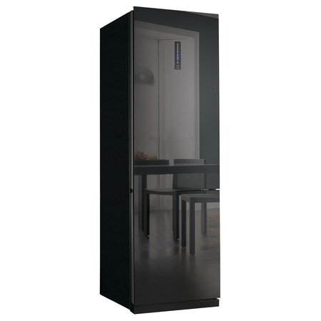 Combina frigorifica Daewoo RN-T425NPB, 332 l, Clasa A+, No Frost, H 189.8 cm, Sticla neagra