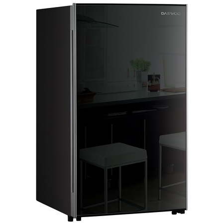 Frigider cu o usa Daewoo FN-15A, 118 l, Clasa A+, H 88 cm, Sticla neagra