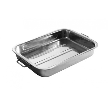Tava cuptor Hendi, otel inoxidabil, 38,5x27,5x(H)6 cm Tava cuptor Hendi, otel inoxidabil, 38,5x27,5x(H)6 cm