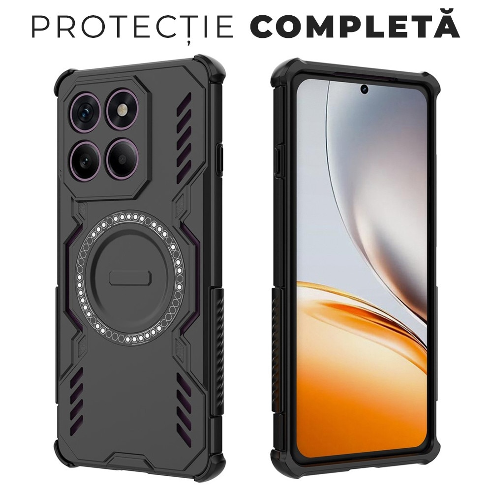 Husa pentru Motorola Edge 60 Pro ArmorMag, Magsafe, Antisoc, Calitate Premium, Protectie Superioara, DaDen, Negru