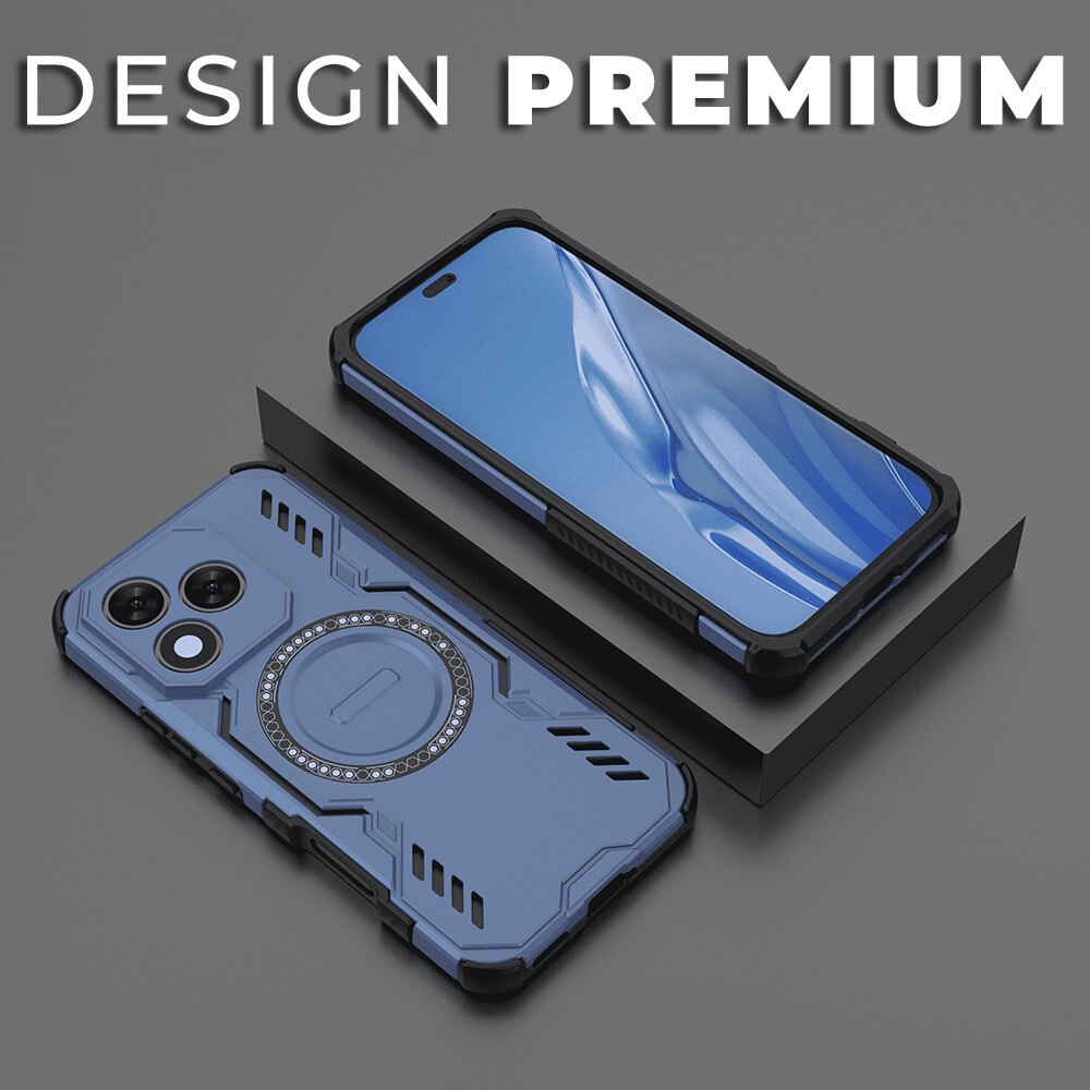 Husa pentru Honor 400 Lite ArmorMag, Magsafe, Antisoc, Calitate Premium, Protectie Superioara, DaDen, Albastru
