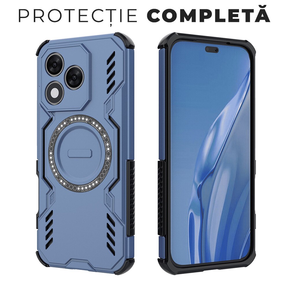Husa pentru Honor 400 Lite ArmorMag, Magsafe, Antisoc, Calitate Premium, Protectie Superioara, DaDen, Albastru