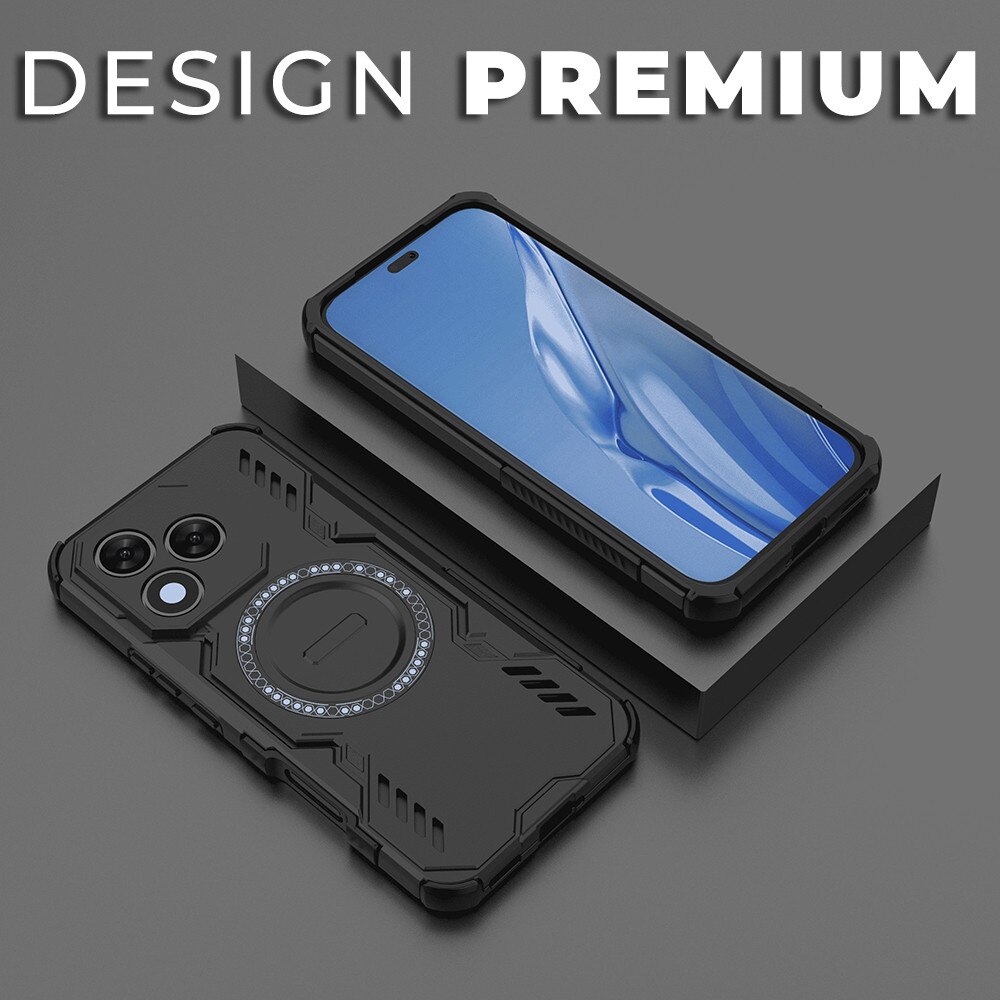 Husa pentru Honor 400 Lite ArmorMag, Magsafe, Antisoc, Calitate Premium, Protectie Superioara, DaDen, Negru