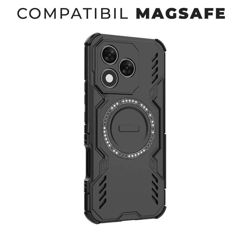 Husa pentru Honor 400 Lite ArmorMag, Magsafe, Antisoc, Calitate Premium, Protectie Superioara, DaDen, Negru