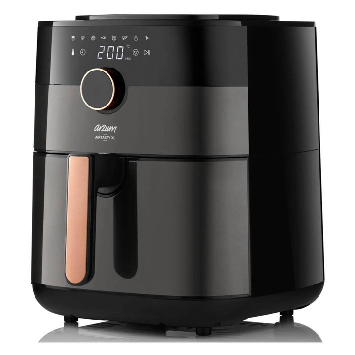 Arzum Airtasty XL forrólevegős fritőz, 6 liter, időzítővel, réz, 39x38,5x41cm