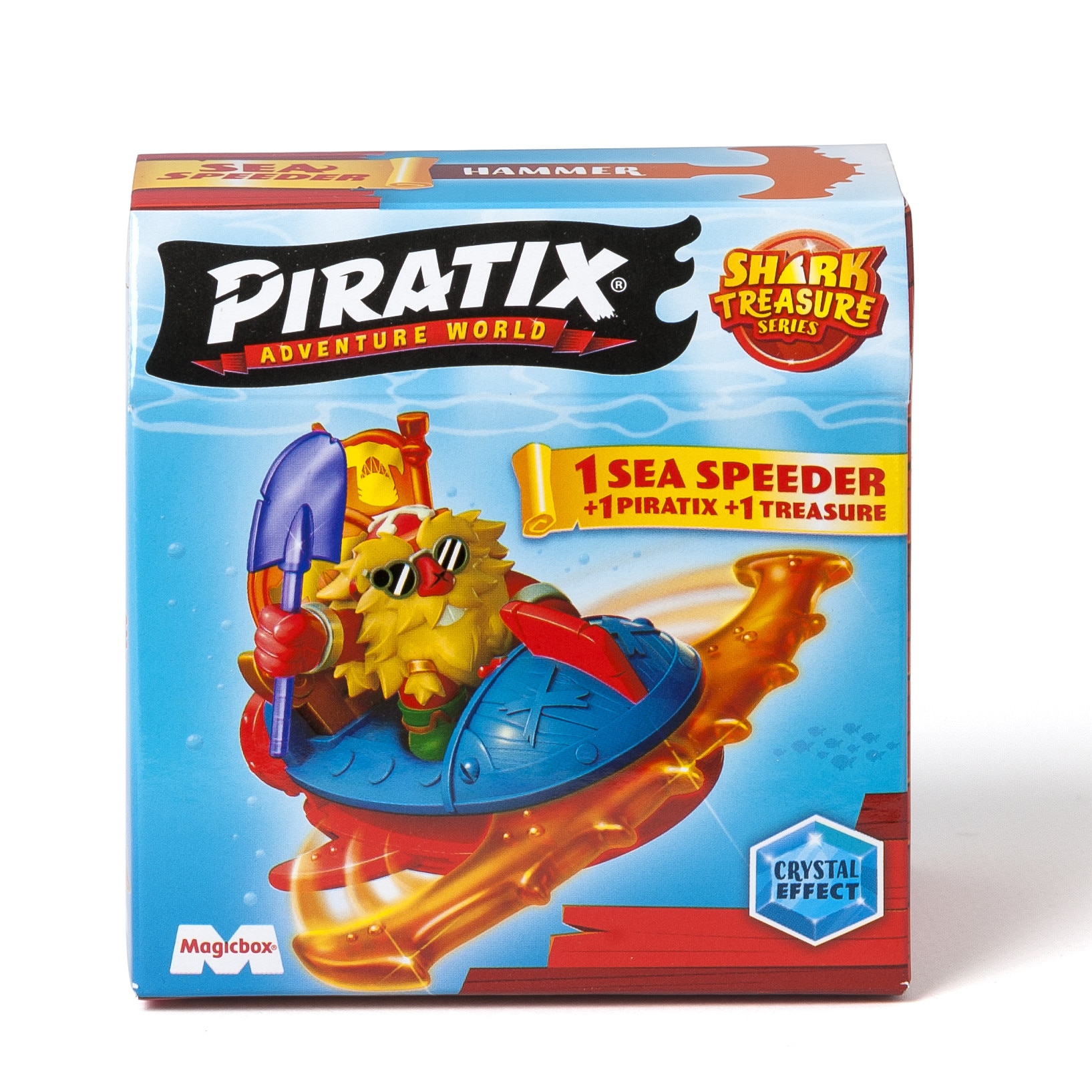 Figurina Piratix Magic Box - SHARK TREASURE, set cu 1 barcuta, 3