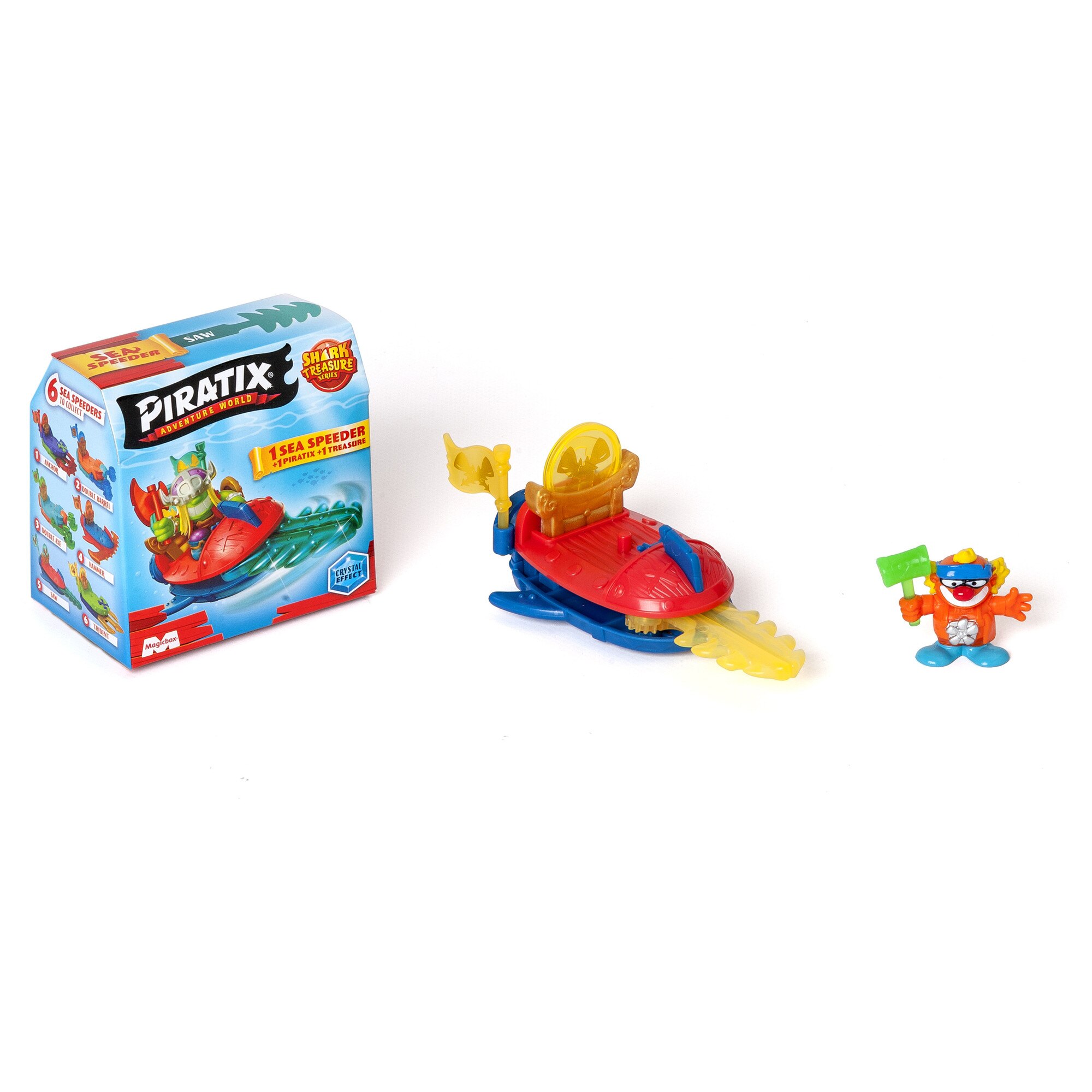 Figurina Magic Box Piratix - SHARK TREASURE, Pachet 12 barcute, 3