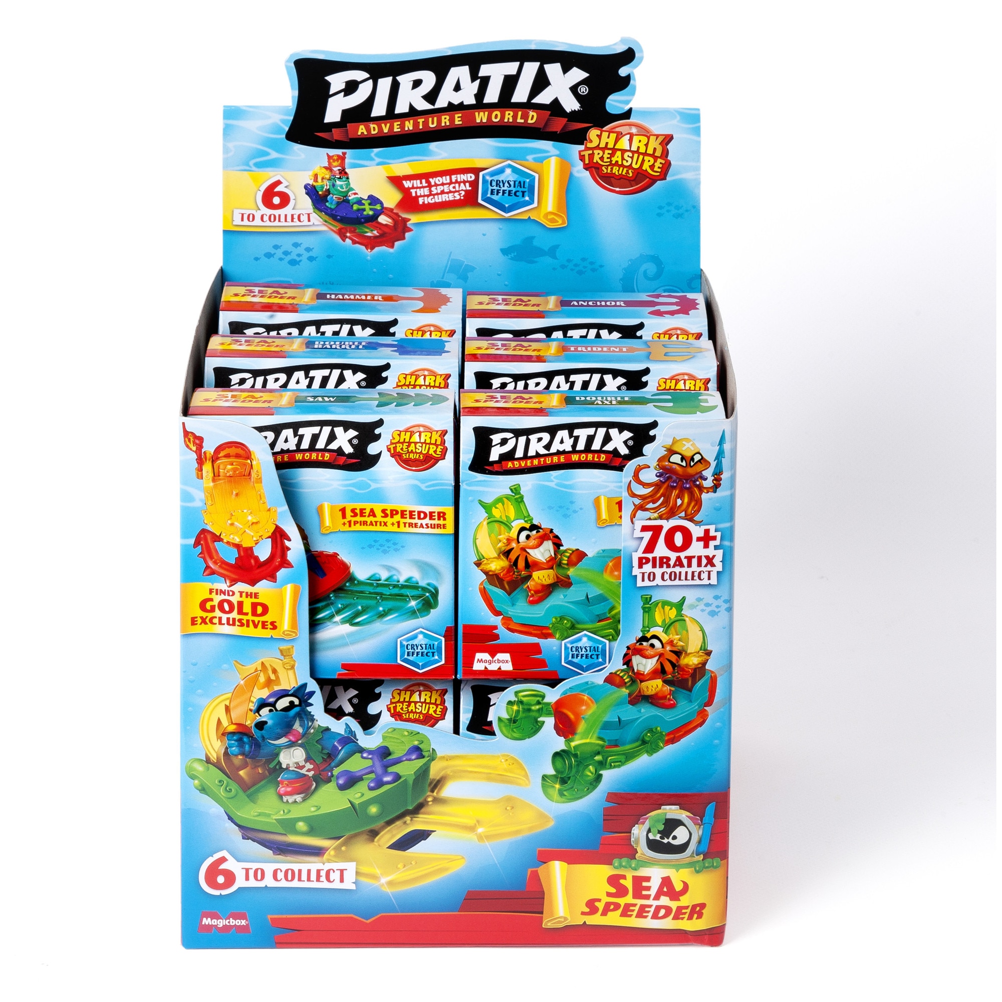 Figurina Magic Box Piratix - SHARK TREASURE, Pachet 12 barcute, 3