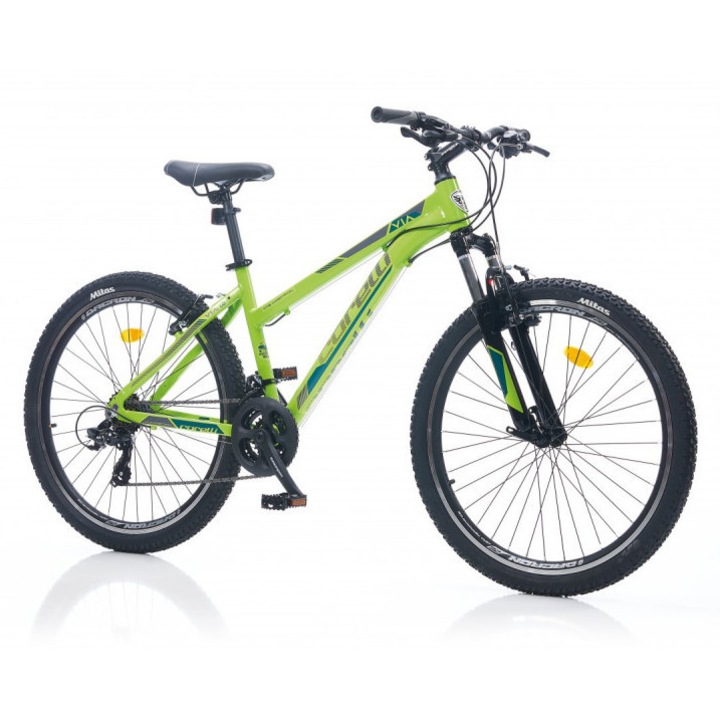 Corelli Via 1.1 24" gyerek MTB könnyűvázas kerékpár Zöld