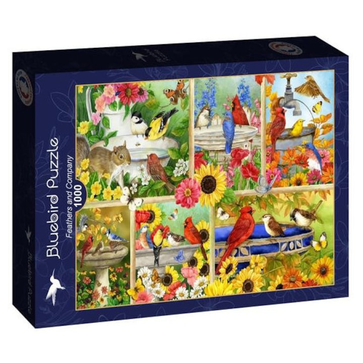 Bluebird 1000 db-os puzzle - Feathers and Company (91040)