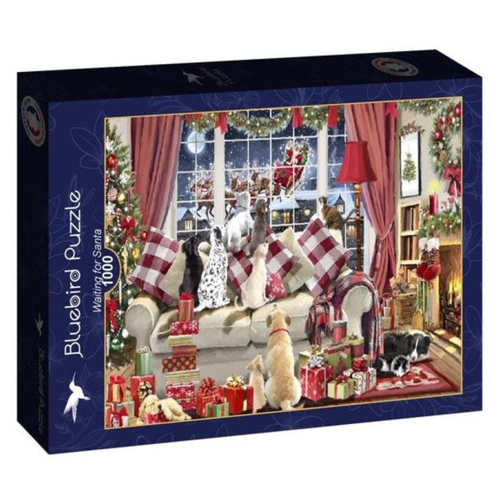 Пъзел Bluebird от 1000 части - В очакване на Дядо Коледа (91086)