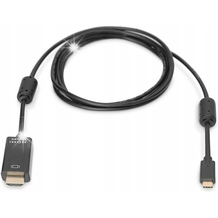 Кабел USB-C към HDMI, 5м, 4K/60Hz, 18Gbps, черен
