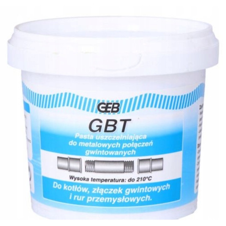 Pasta etansanta GEB 500g pentru conexiuni filetate, rezistenta la apa, protejeaza impotriva coroziunii