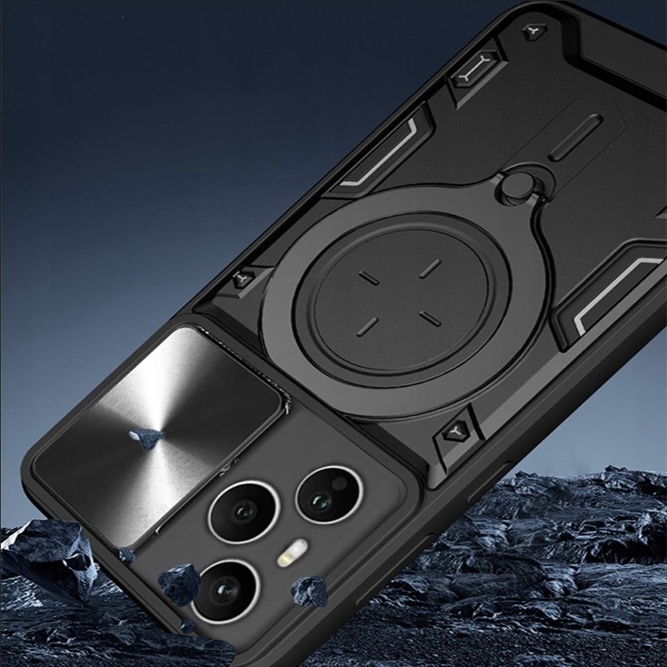 Husa pentru Honor 400 Pro, SKYDDAR INNOVATION, CamGuard Pro, Inel Magnetic, Protectie Camera, set cu sticker, Albastru