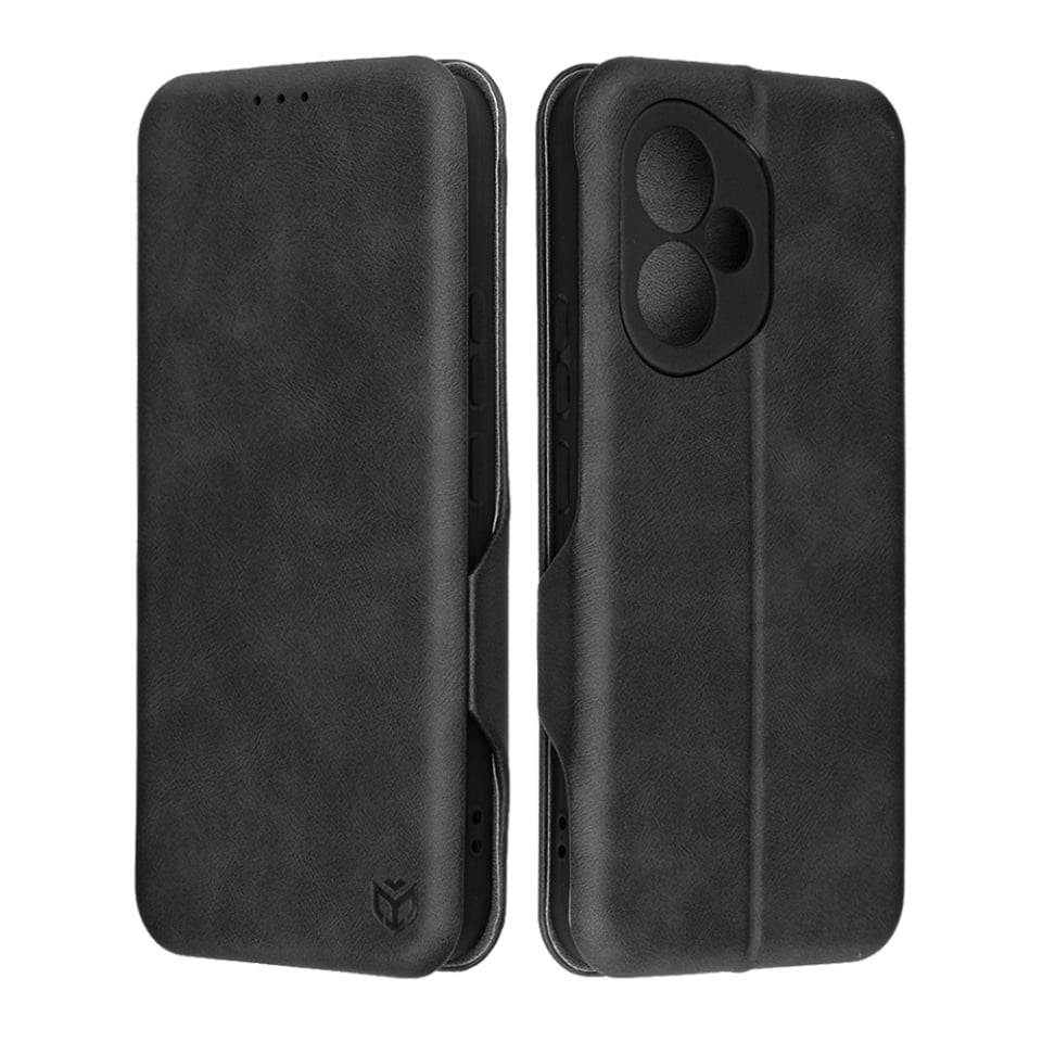 Husa pentru Honor 400, SKYDDAR INNOVATION, Safe Wallet tip carte din Piele Ecologica, Suport Carduri, Inchidere Magnetica, set cu sticker, Negru