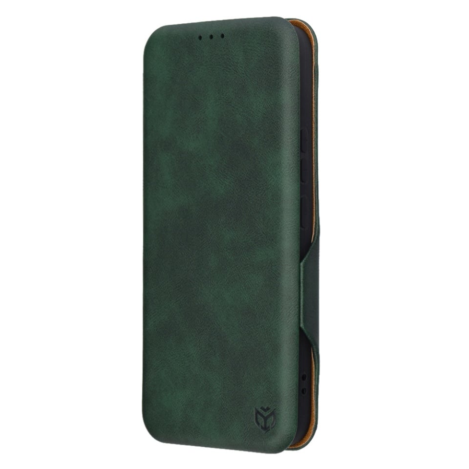 Husa pentru Honor 400, SKYDDAR INNOVATION, Safe Wallet tip carte din Piele Ecologica, Suport Carduri, Inchidere Magnetica, set cu sticker, Verde