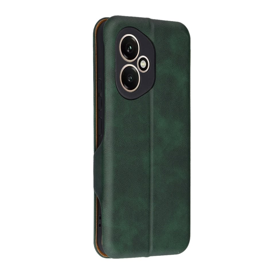 Husa pentru Honor 400, SKYDDAR INNOVATION, Safe Wallet tip carte din Piele Ecologica, Suport Carduri, Inchidere Magnetica, set cu sticker, Verde