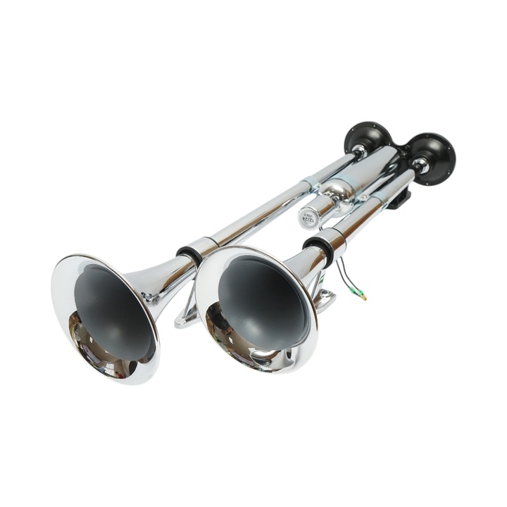Claxon 2 trompete 12V/24V pentru compresor de aer