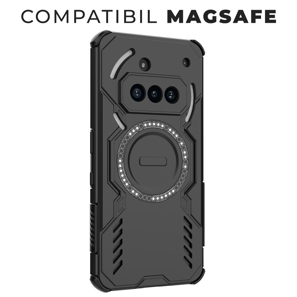 Husa pentru Nothing Phone (3a) ArmorMag, Magsafe, Antisoc, Calitate Premium, Protectie Superioara, DaDen, Negru