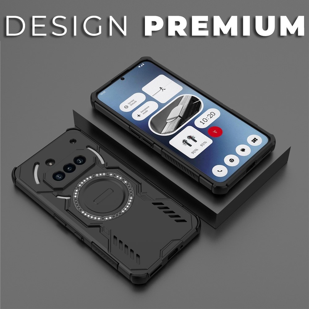 Husa pentru Nothing Phone (3a) ArmorMag, Magsafe, Antisoc, Calitate Premium, Protectie Superioara, DaDen, Negru
