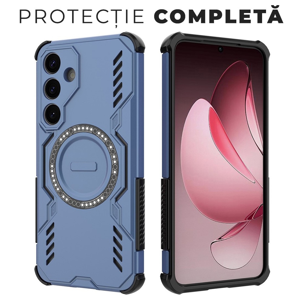 Husa pentru Samsung Galaxy A56 ArmorMag, Magsafe, Antisoc, Calitate Premium, Protectie Superioara, DaDen, Albastru