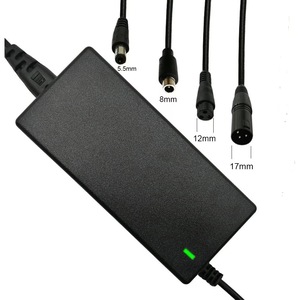 Incarcator baterii Li-ion 42V/2A universal, cu mufe de incarcare DC-2.5mm, RCA-8mm, aviation 3 pin mama-12mm, XLR 3 pini-17mm