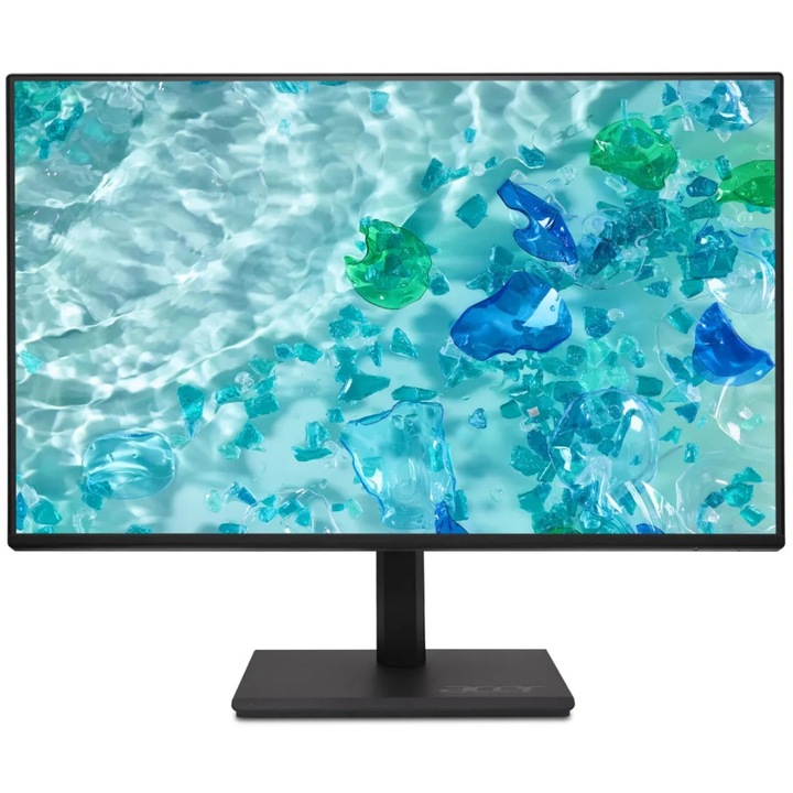 Монитор IPS LED Acer 27" B277UGb, QHD 2560 x 1440, HDMI, DisplayPort, Колони, Pivot, 20 Hz, 4 ms Черен
