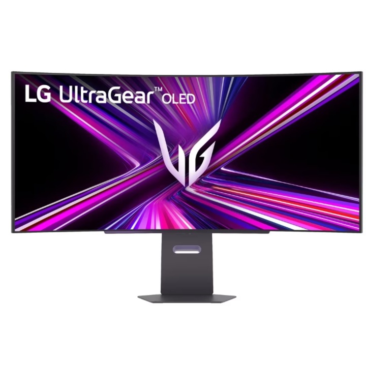 LG 39" 39GX900A-B OLED gamer monitor, WQHD 3440 x 1440, HDMI, DisplayPort, hangszórók, ívelt képernyő, 240 Hz, 0,03 ms fekete