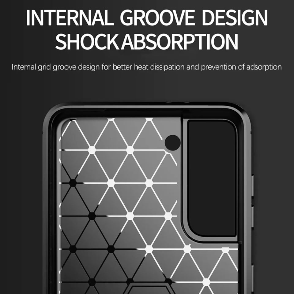 Husă pentru Samsung Galaxy S20 FE, SKYDDAR INNOVATION, silicon carbon, set cu sticker, albastru