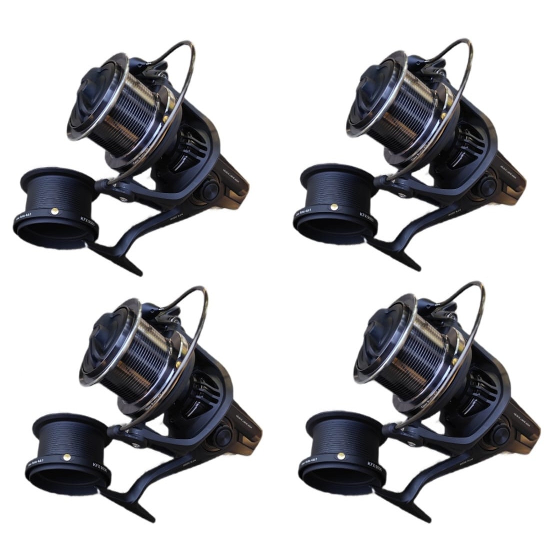 Set 4 Mulinete Crap Eastshark, Tambur Long Cast 9000 Metalic, 11