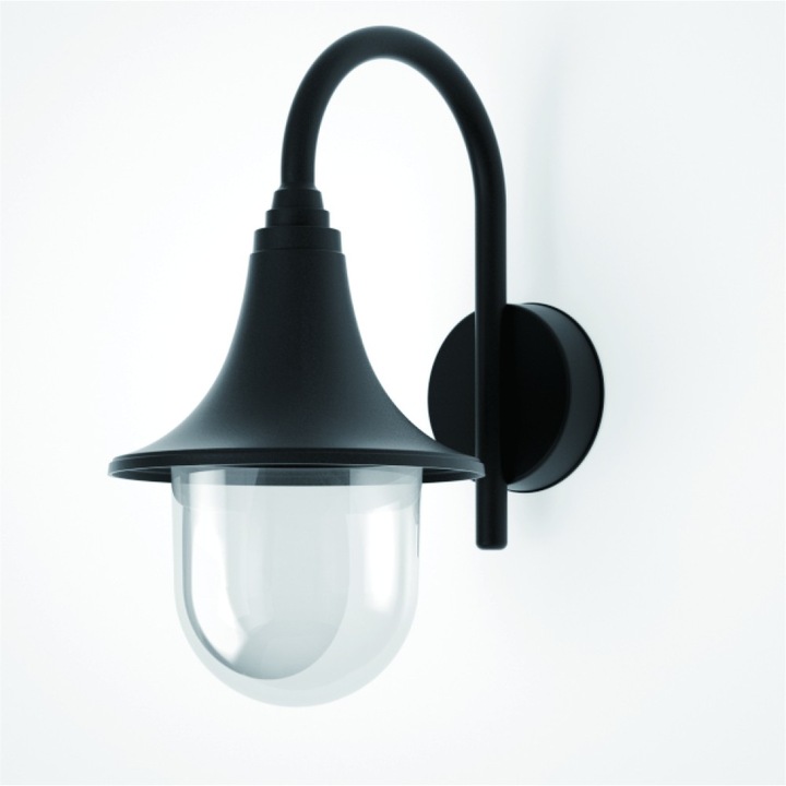 Felinar de exterior SPIN, glob, negru, 230V, 1 sursă de iluminare, set de 6 bucăți