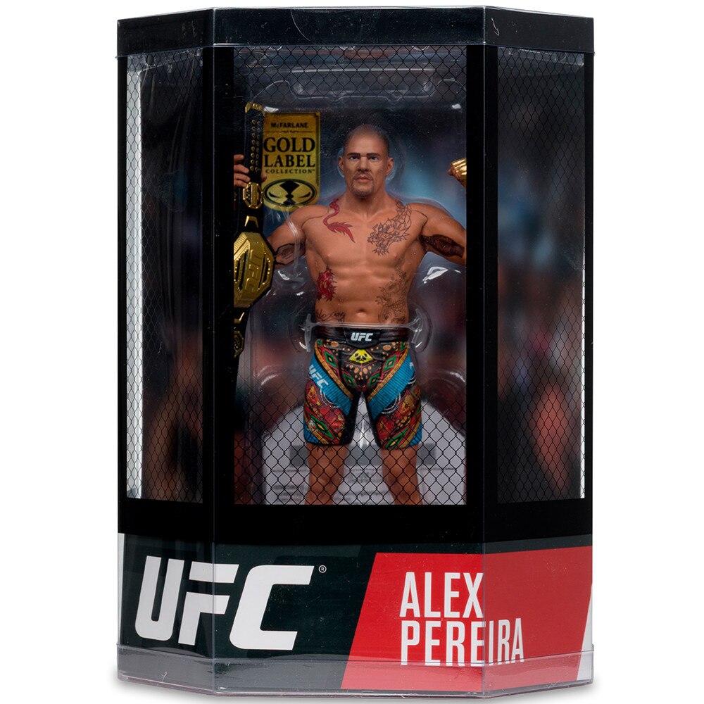 Figurina UFC Alex Pereira, McFarlane Toys, centura aurie - eMAG.ro