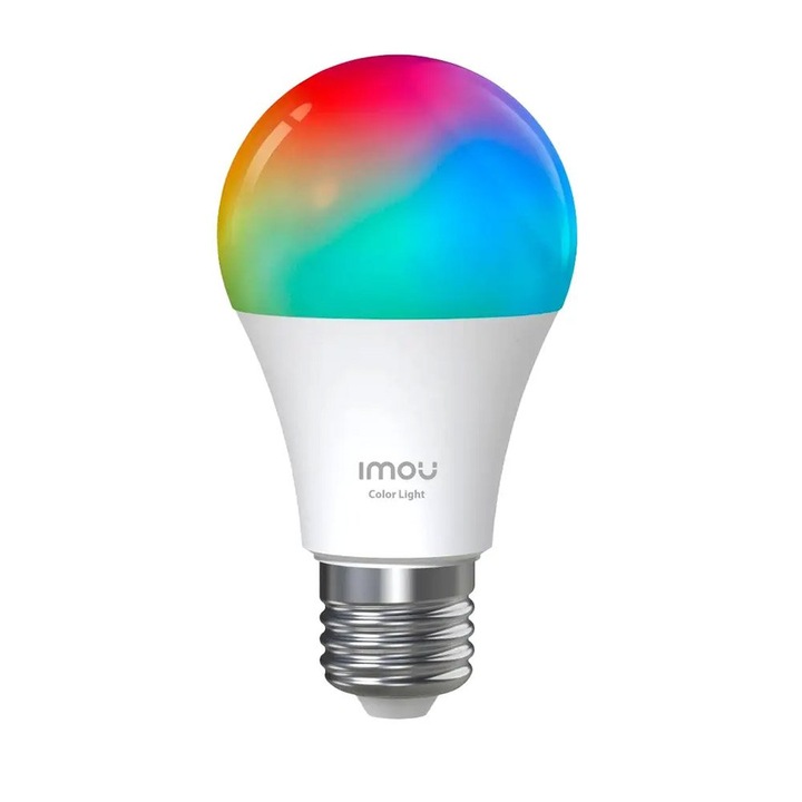 Bec LED smart WiFi Imou IOT-CL2B-MAT-EU, E27, 9 W, dimabil, 806 lm, 2700-6500K, control vocal