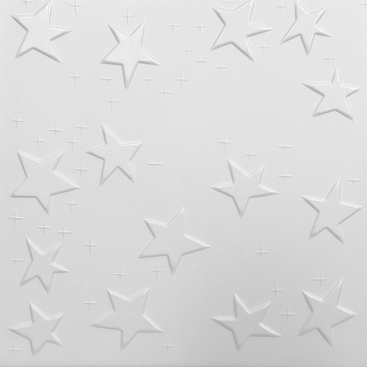 Окачен таван декоративен 0866 Бял, 500 x 500 мм