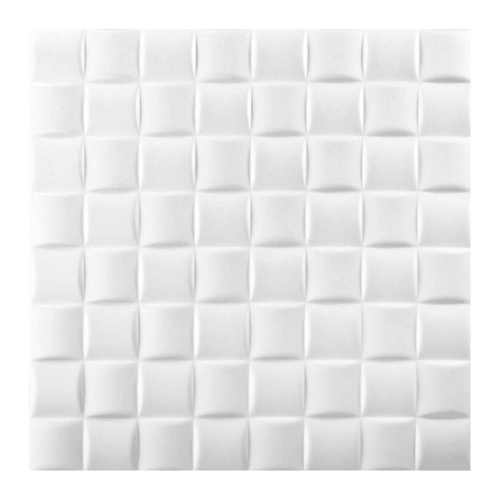 Декоративен окачен таван 0816, бял, 500 x 500 мм