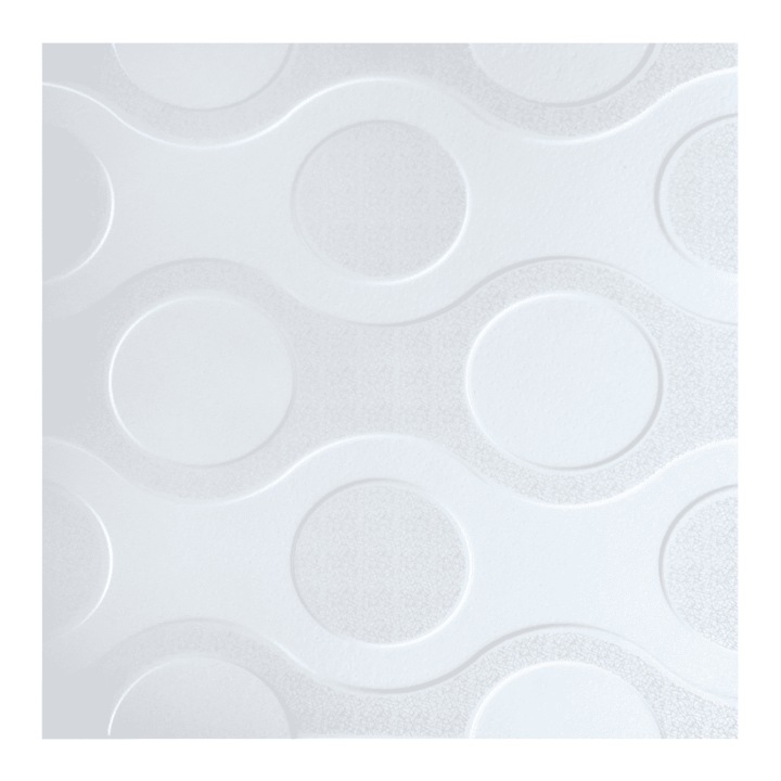 3D декоративен окачен таван, светло бежов 08121, 500 x 500 мм